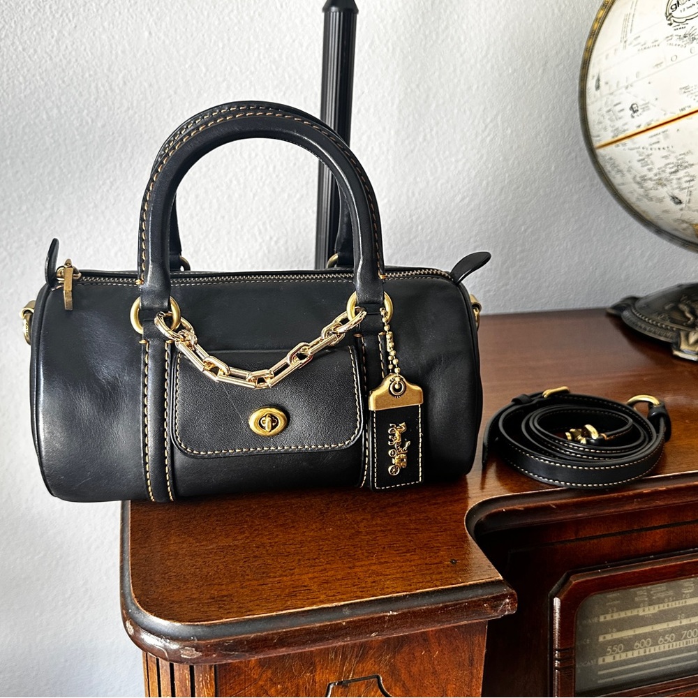 Coach 1941 barrel bag in black